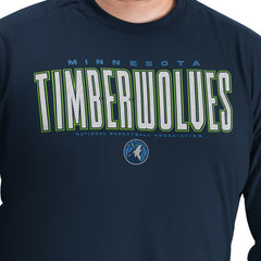 Minnesota Timberwolves G-III Sports by Carl Banks Adaptive Printed Mesh Effect Long Sleeve T-Shirt Online