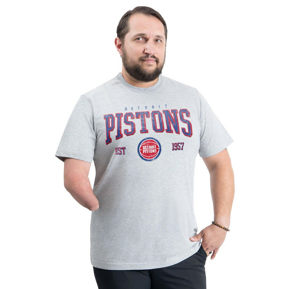Detroit Pistons G-III Sports by Carl Banks Adaptive Classic Team Spirit Short Sleeve T-Shirt sale Discount