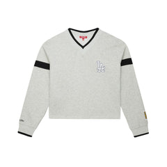 Los Angeles Dodgers Mitchell & Ness Women's Cooperstown Collection V-Neck Cropped Toggle Sweatshirt | MLB Near me