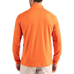Cleveland Browns Cutter & Buck Coastline Epic Comfort Recycled Quarter-Zip Pullover