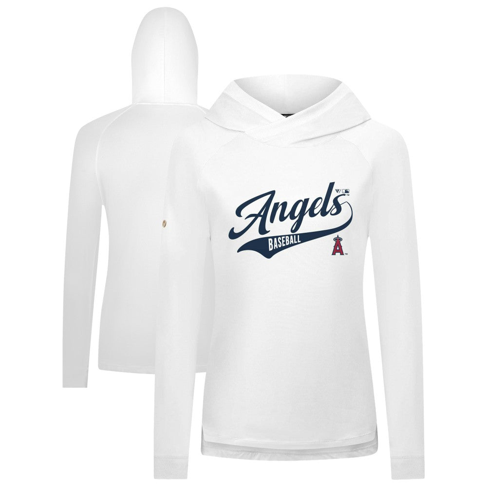 Los Angeles Angels Levelwear Women's Slender Glide Raglan Hoodie | MLB New