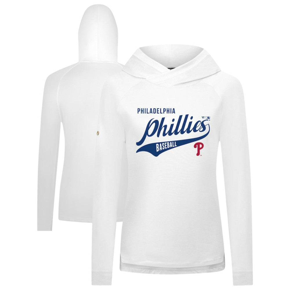 Philadelphia Phillies Levelwear Women's Slender Glide Raglan Hoodie | MLB Sale
