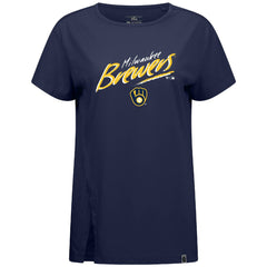 Milwaukee Brewers Levelwear Women's Influx Sizzle T-Shirt | MLB Discount