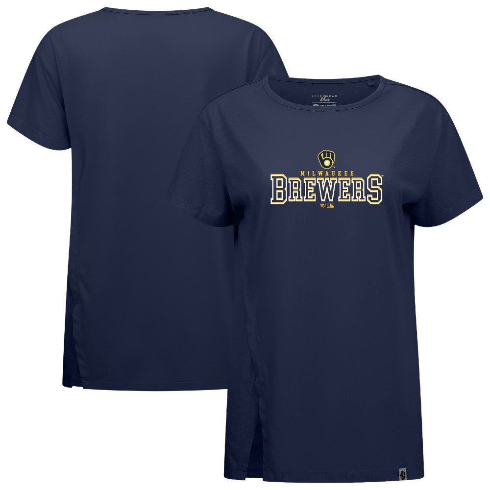 Milwaukee Brewers Levelwear Women's Influx Journey T-Shirt | MLB Discount
