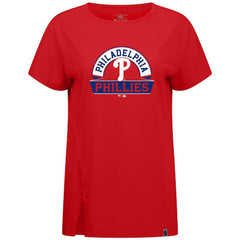 Philadelphia Phillies Levelwear Women's Influx Banner Arch T-Shirt | MLB On Sale