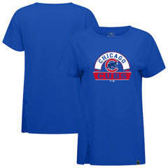 Chicago Cubs Levelwear Women's Influx Banner Arch T-Shirt | MLB New