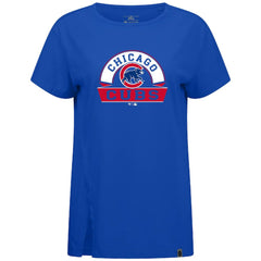 Chicago Cubs Levelwear Women's Influx Banner Arch T-Shirt | MLB New