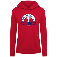 Philadelphia Phillies Levelwear Women's Relay Banner Arch Long Sleeve T-Shirt Hoodie | MLB Outlet