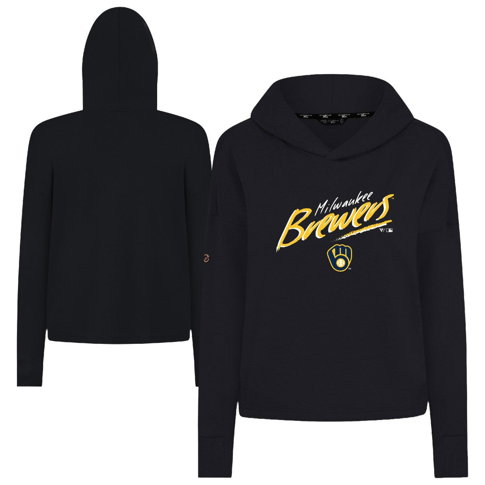Milwaukee Brewers Levelwear Women's Sweet Sizzle Tri-Blend Hoodie | MLB Shop
