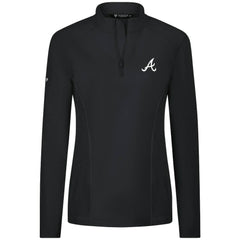Atlanta Braves Levelwear Women's Upright Insignia 2.0 Quarter-Zip Tri-Blend Top | MLB Shop