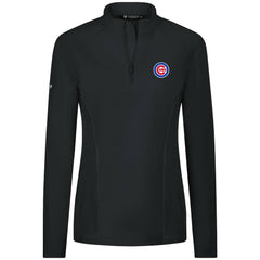 Chicago Cubs Levelwear Women's Upright Insignia 2.0 Quarter-Zip Tri-Blend Top | MLB For sale