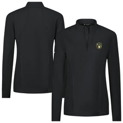 Milwaukee Brewers Levelwear Women's Upright Insignia 2.0 Quarter-Zip Tri-Blend Top | MLB US
