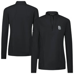 St. Louis Cardinals Levelwear Women's Upright Insignia 2.0 Quarter-Zip Tri-Blend Top | MLB Online