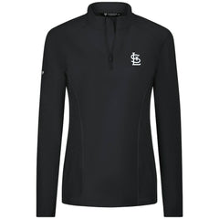 St. Louis Cardinals Levelwear Women's Upright Insignia 2.0 Quarter-Zip Tri-Blend Top | MLB Online