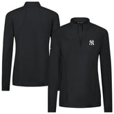 New York Yankees Levelwear Women's Upright Insignia 2.0 Quarter-Zip Tri-Blend Top | MLB On Sale