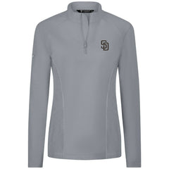 San Diego Padres Levelwear Women's Upright Insignia 2.0 Quarter-Zip Tri-Blend Top | MLB Sale