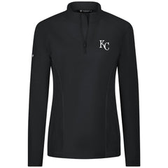 Kansas City Royals Levelwear Women's Upright Insignia 2.0 Quarter-Zip Tri-Blend Top | MLB New