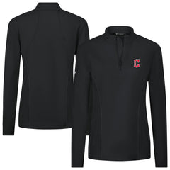 Cleveland Guardians Levelwear Women's Upright Insignia 2.0 Quarter-Zip Tri-Blend Top | MLB New