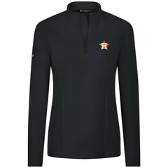 Houston Astros Levelwear Women's Upright Insignia 2.0 Quarter-Zip Tri-Blend Top | MLB New