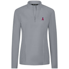 Los Angeles Angels Levelwear Women's Upright Insignia 2.0 Quarter-Zip Tri-Blend Top | MLB Outlet