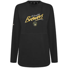 Milwaukee Brewers Levelwear Women's Oversized Beaudry Sizzle Top | MLB New