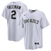 Tyler Freeman Colorado Rockies Youth Home Replica Jersey - White