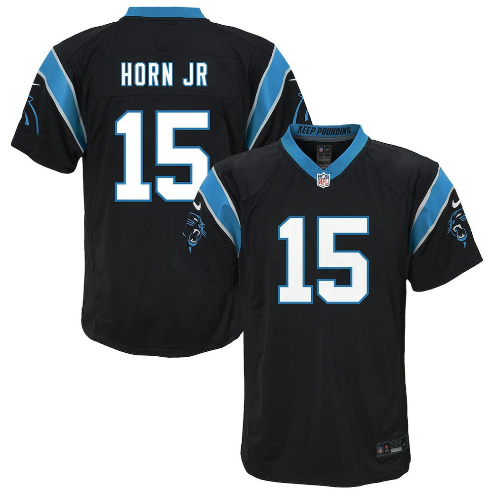 Carolina Panthers Nike Jimmy Horn Jr. Youth Team Game Jersey