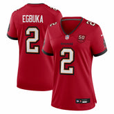 Tampa Bay Buccaneers Nike Emeka Egbuka Women's Team 50th Season Game Jersey