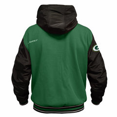 Green Bay Packers ActionHeat 5V Battery Heated Full-Snap Varsity Jacket