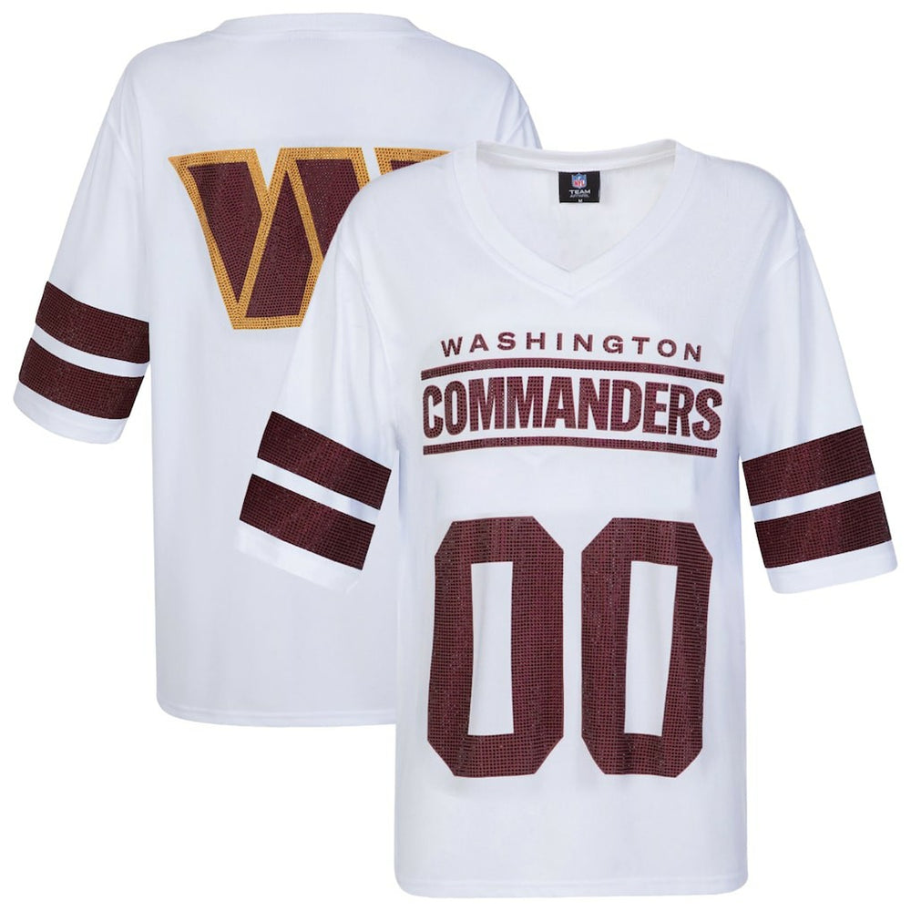 Washington Commanders Cuce Women's Rhinestone V-Neck Tunic