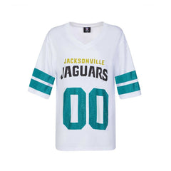 Jacksonville Jaguars Cuce Women's Rhinestone V-Neck Tunic