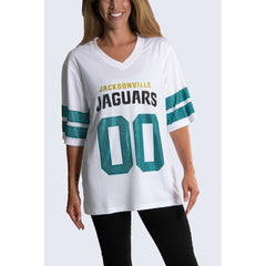 Jacksonville Jaguars Cuce Women's Rhinestone V-Neck Tunic