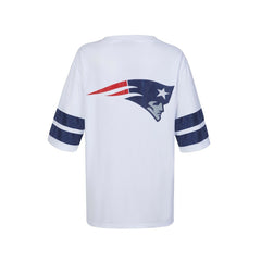 New England Patriots Cuce Women's Rhinestone V-Neck Tunic