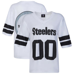 Pittsburgh Steelers Cuce Women's Rhinestone V-Neck Tunic