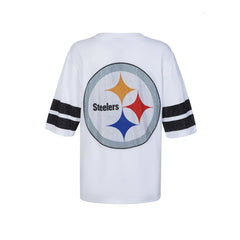 Pittsburgh Steelers Cuce Women's Rhinestone V-Neck Tunic