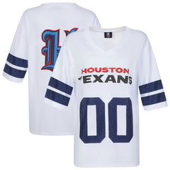 Houston Texans Cuce Women's Rhinestone V-Neck Tunic