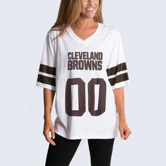 Cleveland Browns Cuce Women's Rhinestone V-Neck Tunic