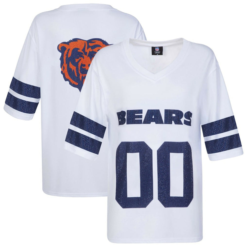 Chicago Bears Cuce Women's Rhinestone V-Neck Tunic