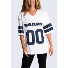 Chicago Bears Cuce Women's Rhinestone V-Neck Tunic