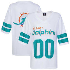 Miami Dolphins Cuce Women's Rhinestone V-Neck Tunic