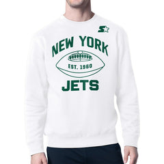 New York Jets Starter Green and White Forever Fleece Sweatshirt