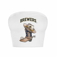 Milwaukee Brewers Tiny Turnip Women's Cowboy Boot Crop Tube Top | MLB Shop