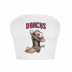 Arizona Diamondbacks Tiny Turnip Women's Cowboy Boot Crop Tube Top | MLB For sale