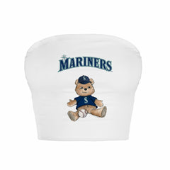 Seattle Mariners Tiny Turnip Women's Teddy Bear Crop Tube Top | MLB Shop