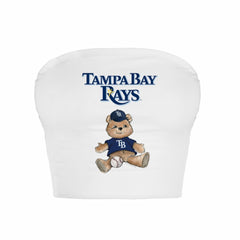 Tampa Bay Rays Tiny Turnip Women's Teddy Bear Crop Tube Top | MLB Shop