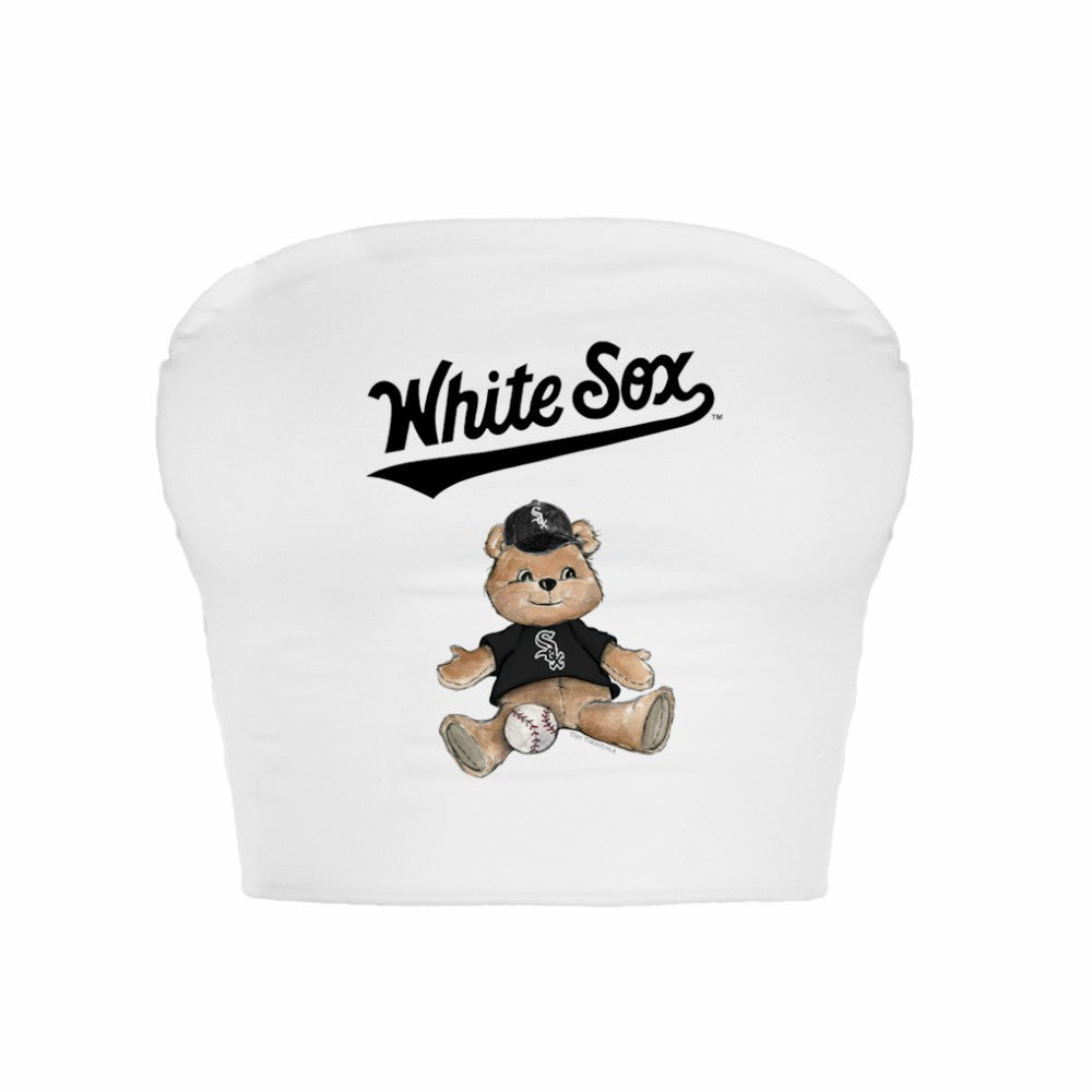 Chicago White Sox Tiny Turnip Women's Teddy Bear Crop Tube Top | MLB US
