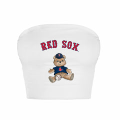 Boston Red Sox Tiny Turnip Women's Teddy Bear Crop Tube Top | MLB Shop