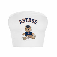 Houston Astros Tiny Turnip Women's Teddy Bear Crop Tube Top | MLB Shop