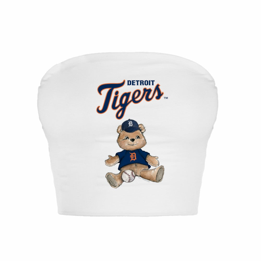 Detroit Tigers Tiny Turnip Women's Teddy Bear Crop Tube Top | MLB On Sale