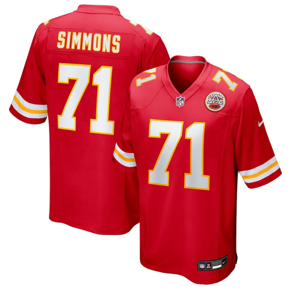 Kansas City Chiefs Nike Josh Simmons Team Game Jersey